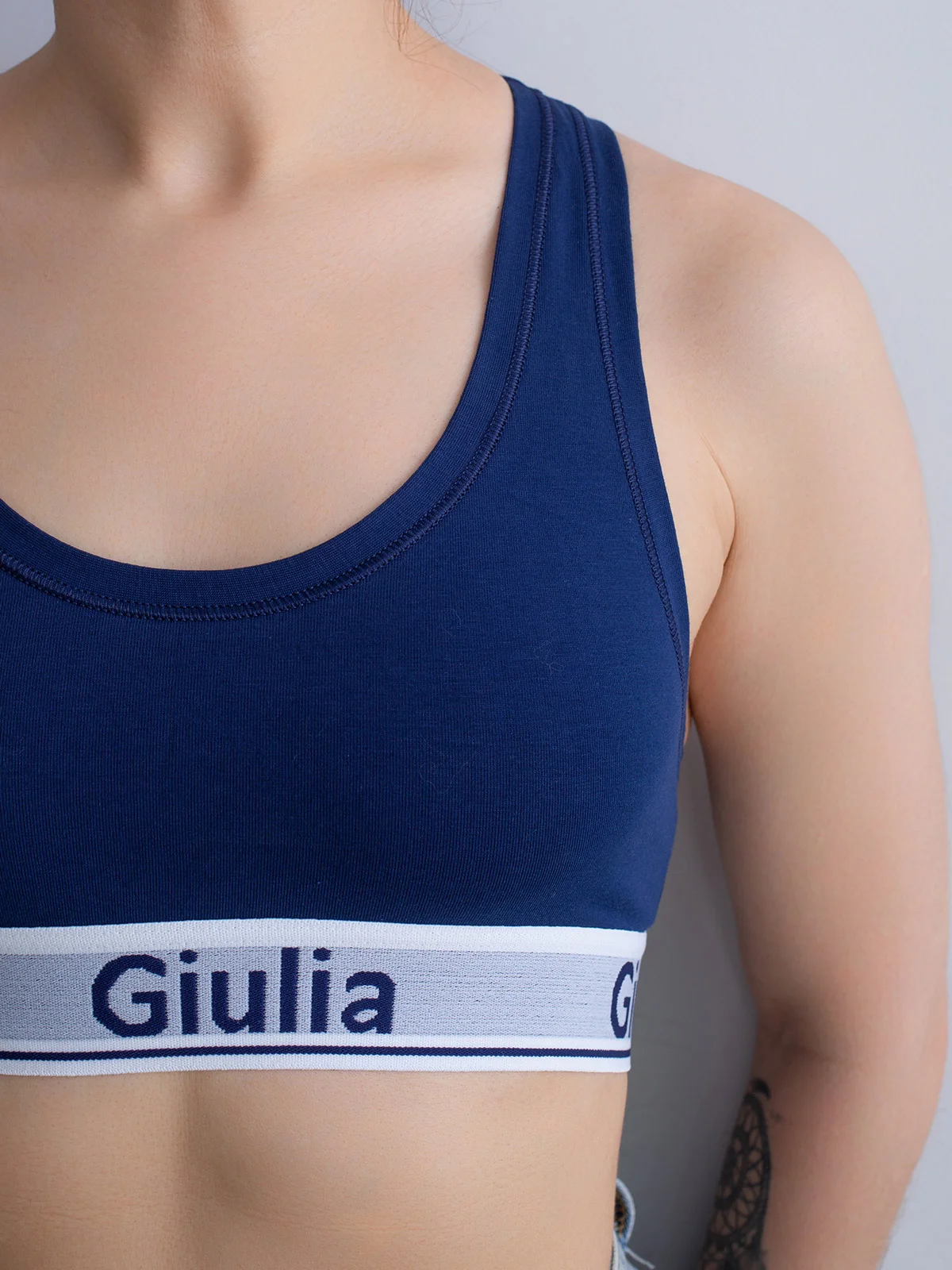 Темно-синий топ Giulia Cotton Bra 01