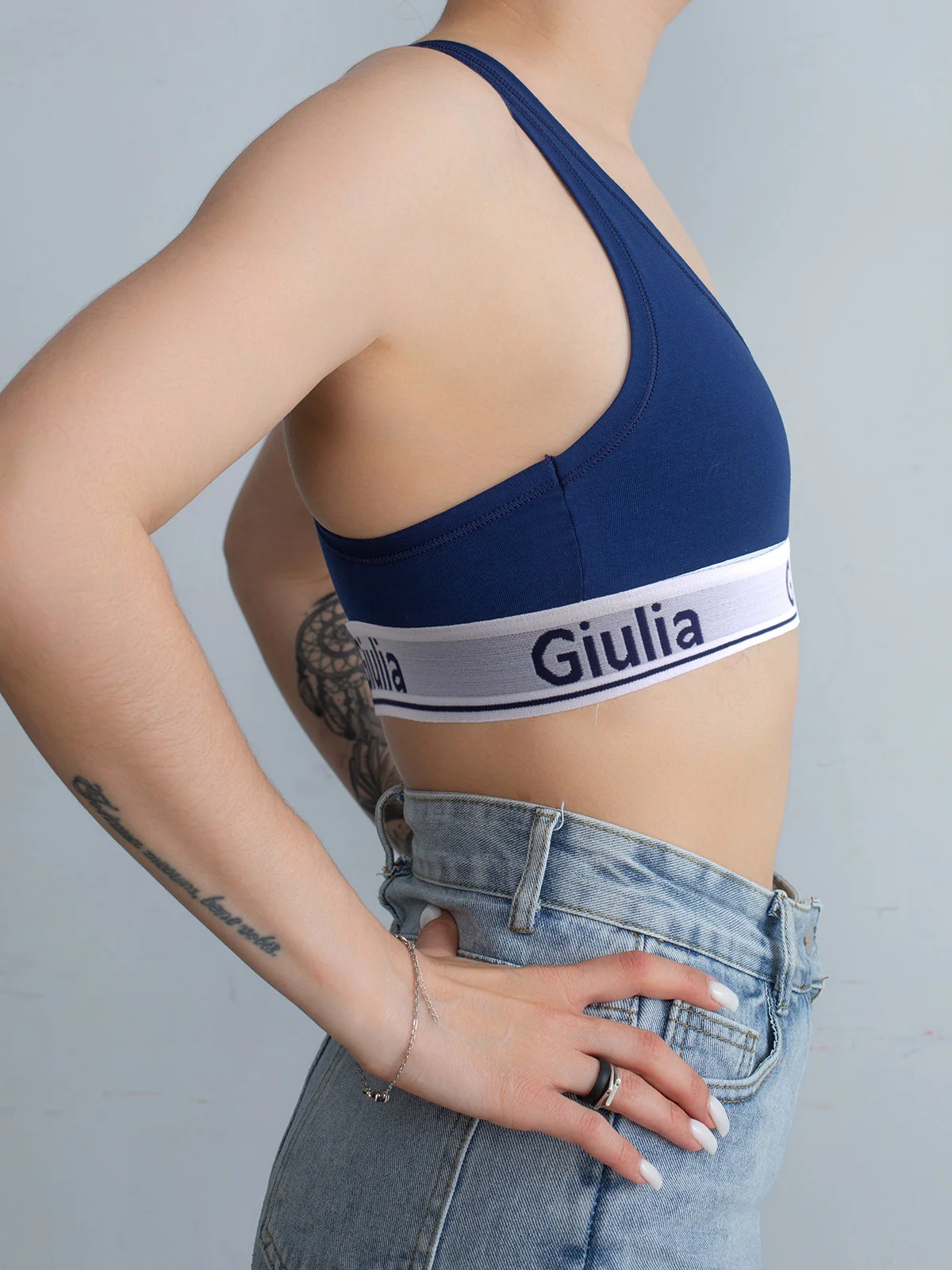 Темно-синий топ Giulia Cotton Bra 01