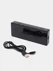 Белый часы настольные электронные DS-3806L с будильником, термометром