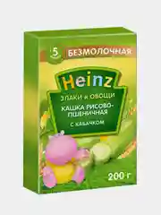 Каша безмолочная Heinz, рисово-пшеничная, с кабачком, c 5 месяцев, 200 г