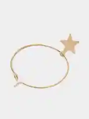 Желтый серьги звезды круглые кольца