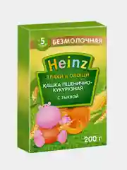 Каша безмолочная Heinz, пшенично-кукурузная, с тыквой, c 5 месяцев, 200 г