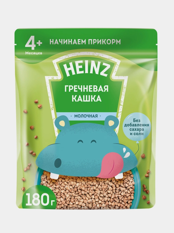 Каша молочная Heinz, гречневая, сухая, с 4 месяцев, 180 г