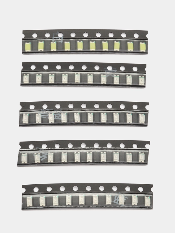 Набор SMD светодиодов 1206 (5х10=50шт)