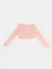 Розовый топ с длинным рукавом