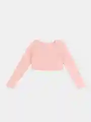 Розовый топ с длинным рукавом