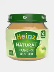 Пюре Heinz "Наливное яблочко", фруктовое, с 4 месяцев, 80 г, 12 штук