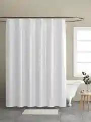 Шторка для ванной DeNASTIA "Diamond" 200x180см, ПЭ с водоотталкивающей пропиткой, белый