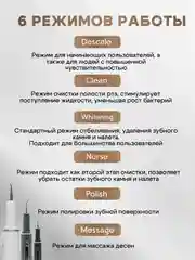 Черный скалер для удаления зубного камня и налета, ультразвуковой
