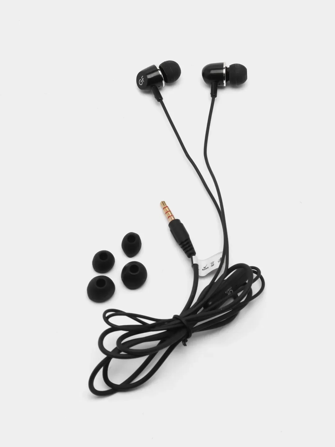 Черный наушники проводные с микрофоном GFPower M12