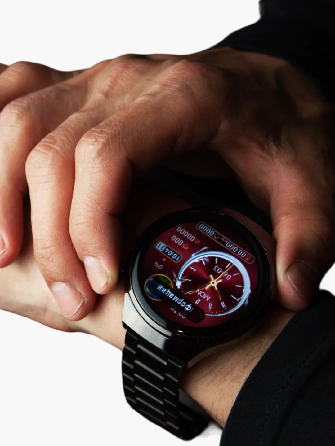 Тёмно-серый смарт часы Smart Watch X one, мужские, женские с влагозащитой, 47 мм, "Оникс"