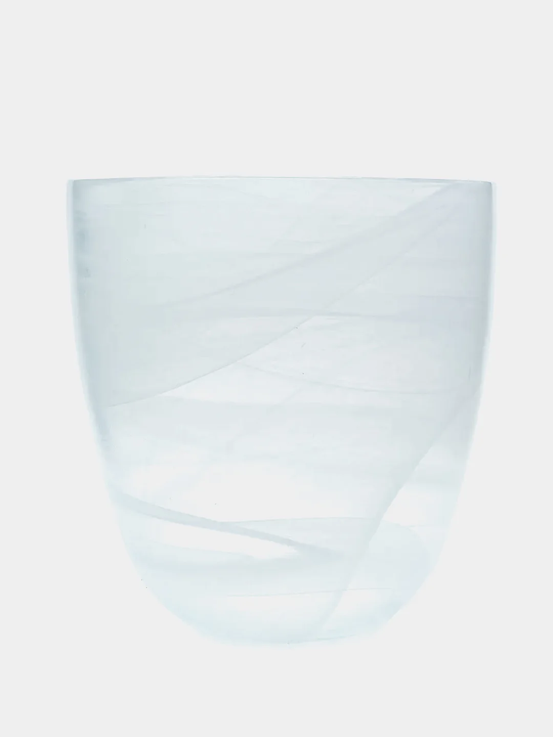 Горшок цветочный с поддоном NiNaGlass №4 алебастр белый 2 л
