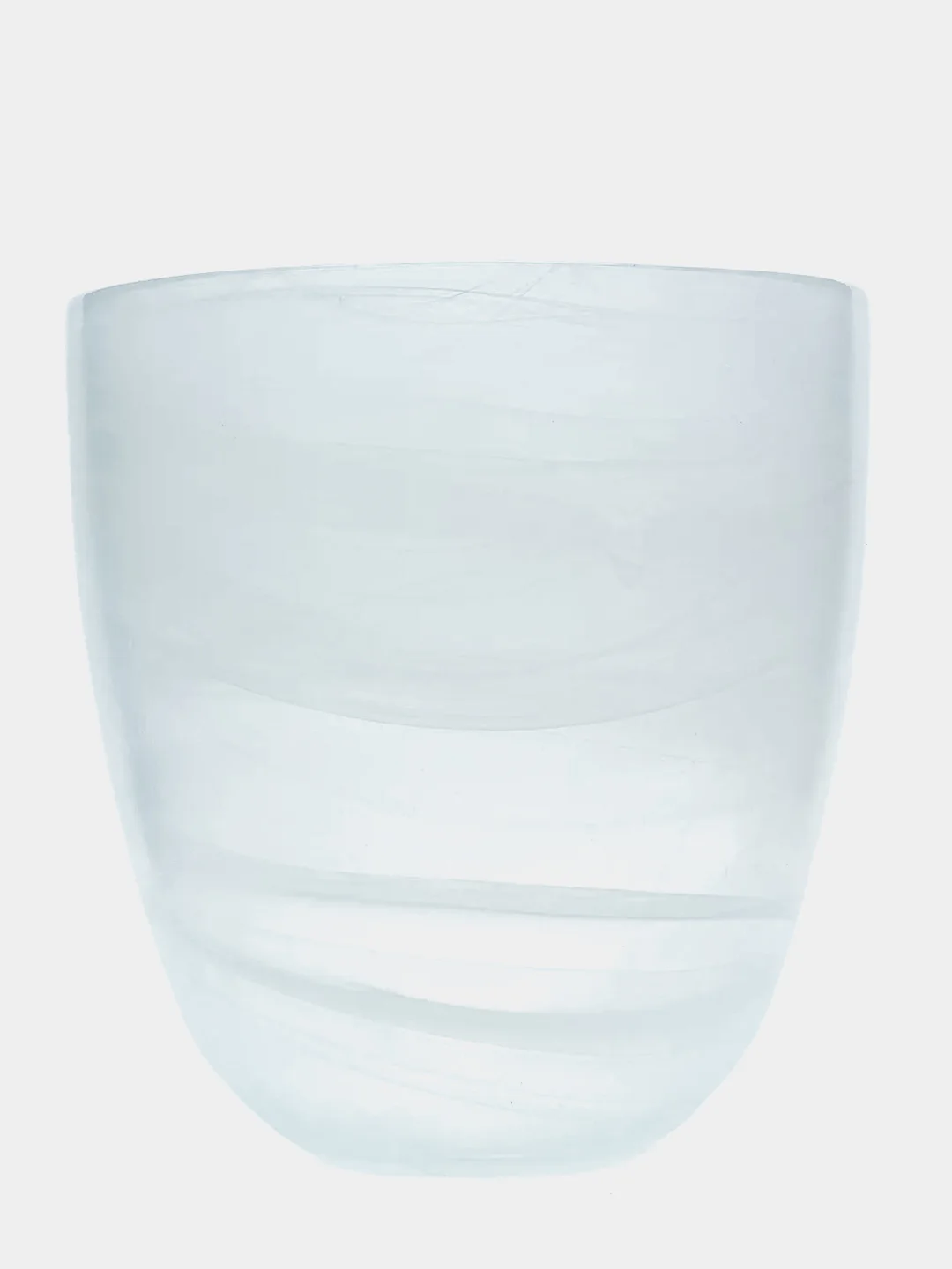 Горшок цветочный с поддоном NiNaGlass №4 алебастр белый 2 л