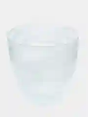 Горшок цветочный с поддоном NiNaGlass №4 алебастр белый 2 л