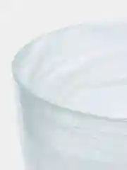 Горшок цветочный с поддоном NiNaGlass №4 алебастр белый 2 л