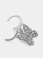 Серебряный серьги-бабочки женские