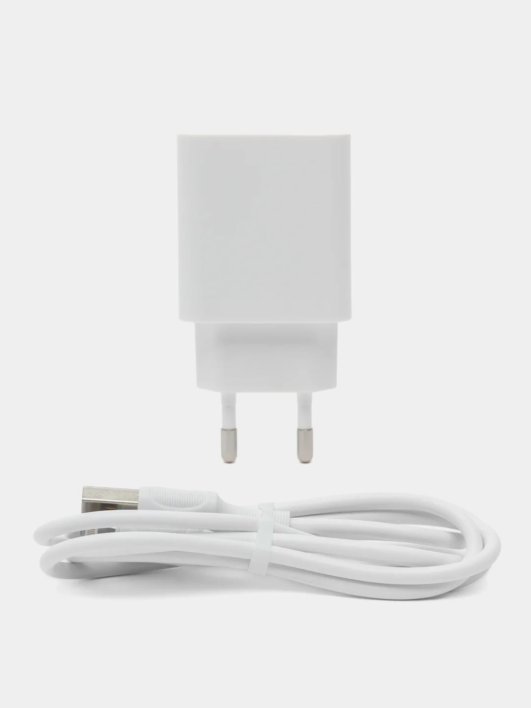 Белый сетевое зарядное устройство Borofone с кабелем Type-C, Micro-USB, Lightning Iphone
