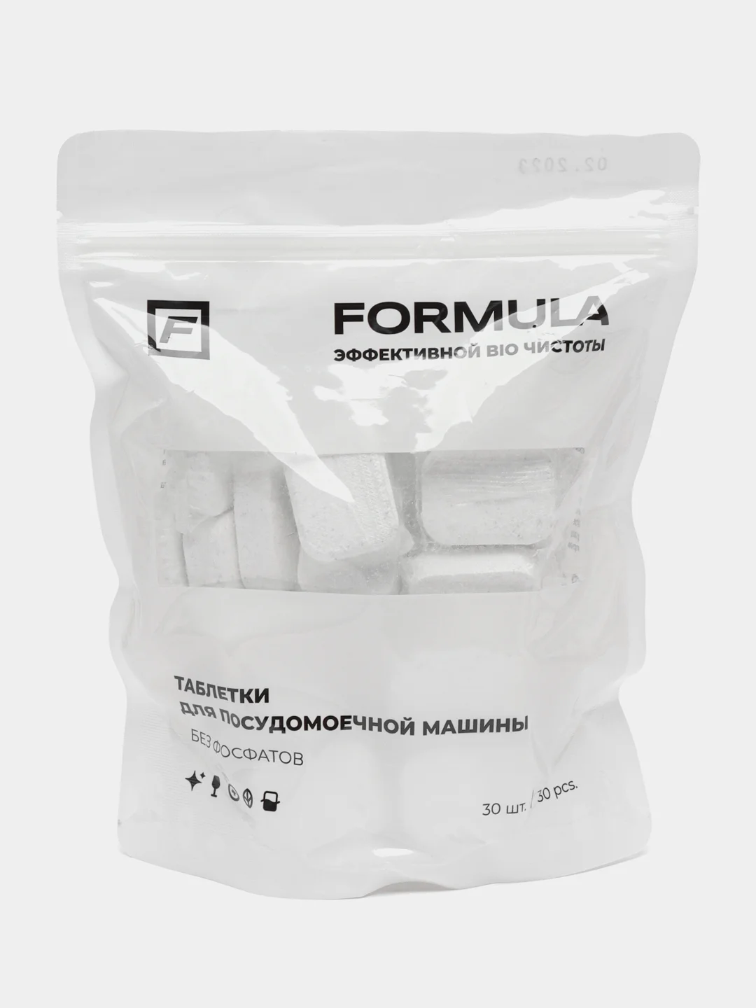 Таблетки для посудомоечной машины без фосфатов F FORMULA, 30 шт