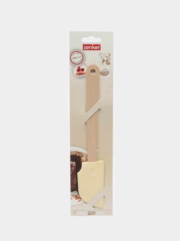 Лопатка кондитерская ZENKER, 25 x 5 см / лопатка для теста / скребок для крема