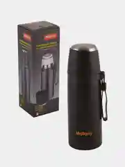 Термос Mallony NERO, с чашкой и силиконовым ремешком, 0,35 л