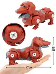 Большой конструктор космические робособаки с отверткой, 4 шт