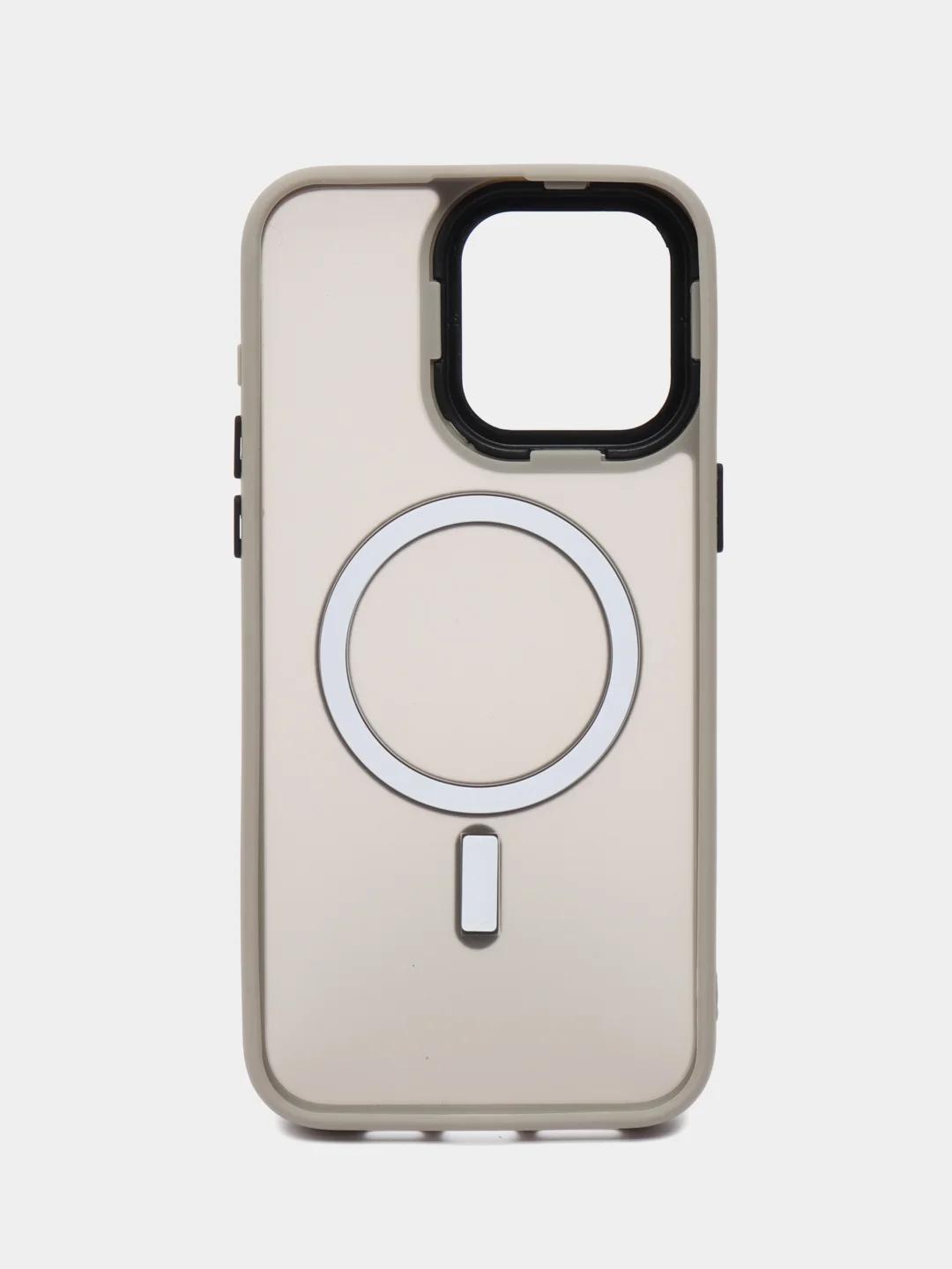 Серый чехол силиконовый матовый MagSafe для iPhone 11 12 13 14 15 16 Pro Max