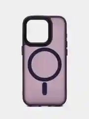 Темно-синий чехол силиконовый матовый MagSafe для iPhone 11 12 13 14 15 16 Pro Max