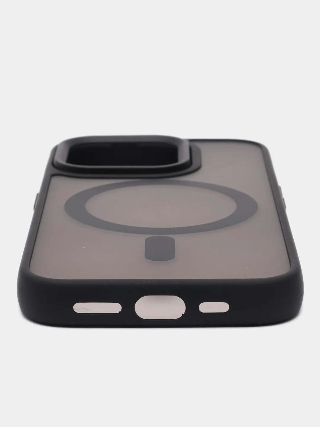 Черный чехол силиконовый матовый MagSafe для iPhone 11 12 13 14 15 16 Pro Max