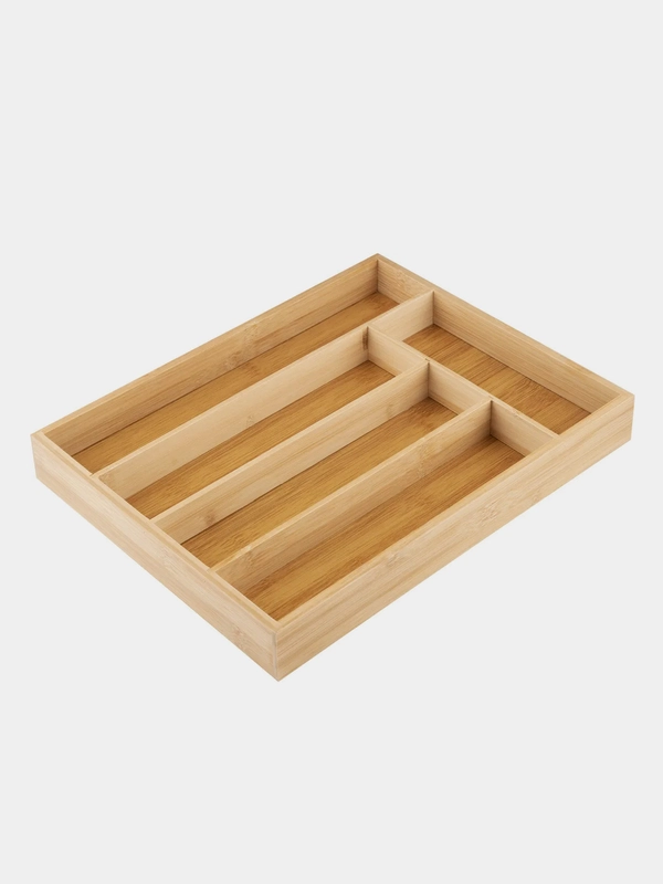 Лоток для столовых приборов Mallony BAMBOO, бамбук, 37х30х4,5 см