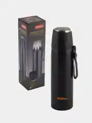 Термос с чашкой Mallony NERO, с силиконовым ремешком, 0,5 л