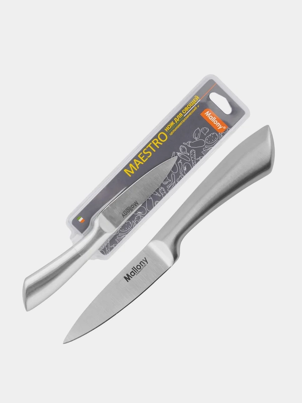 Нож цельнометаллический Mallony MAESTRO MAL-05M, для овощей, 8 см