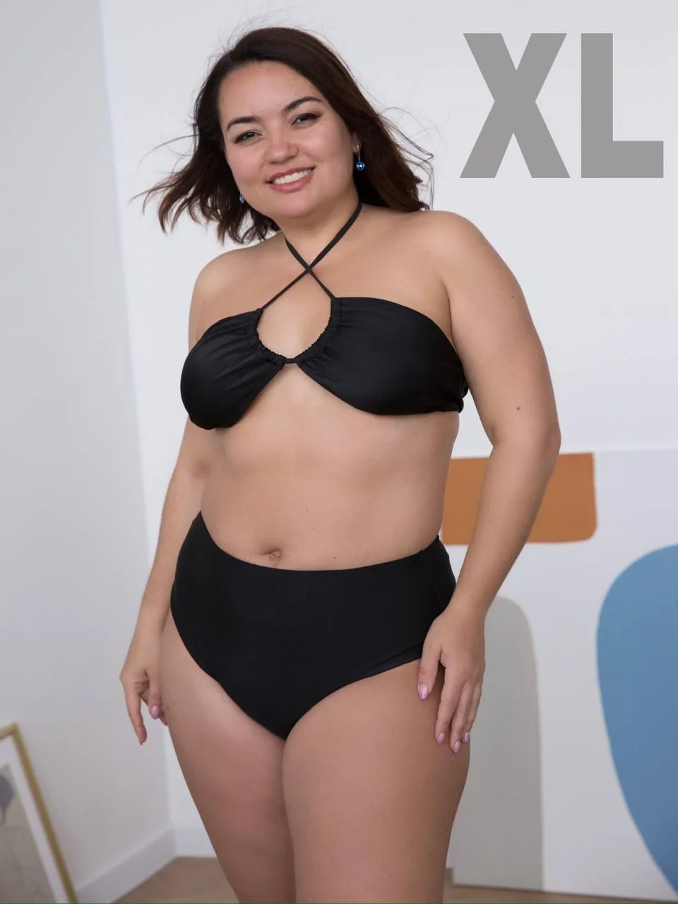 Оранжевый купальник раздельный трансформер PLUS SIZE