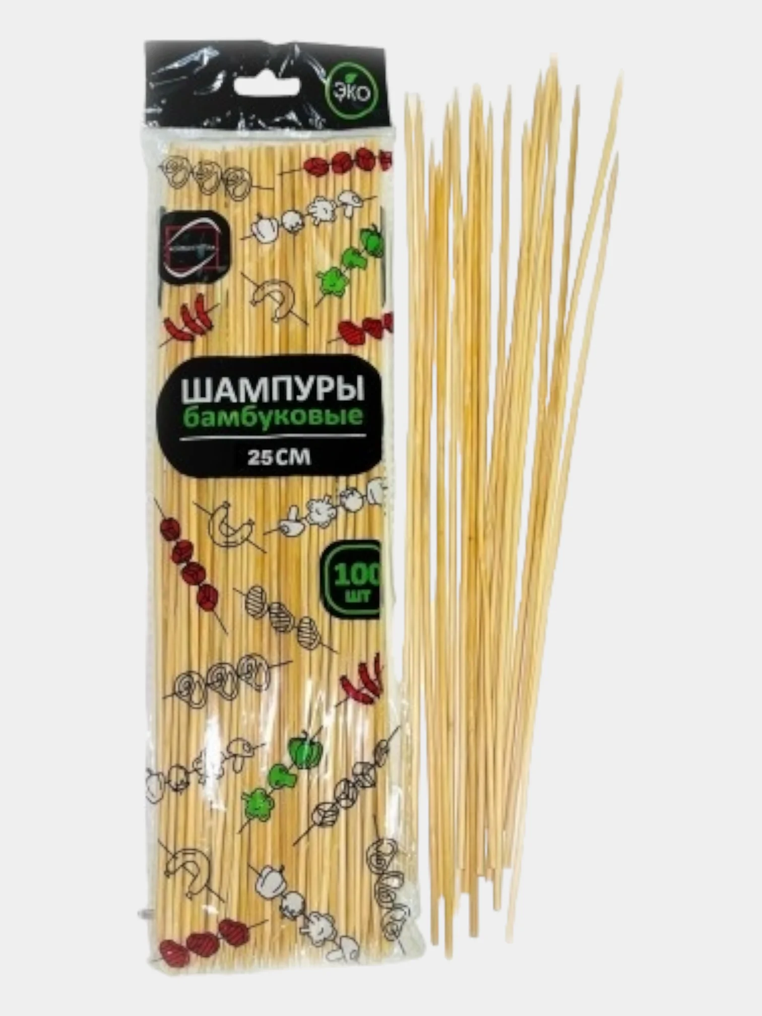 Прозрачный палочки для шашлыка, букетов, шампуры, канапе, шпажки