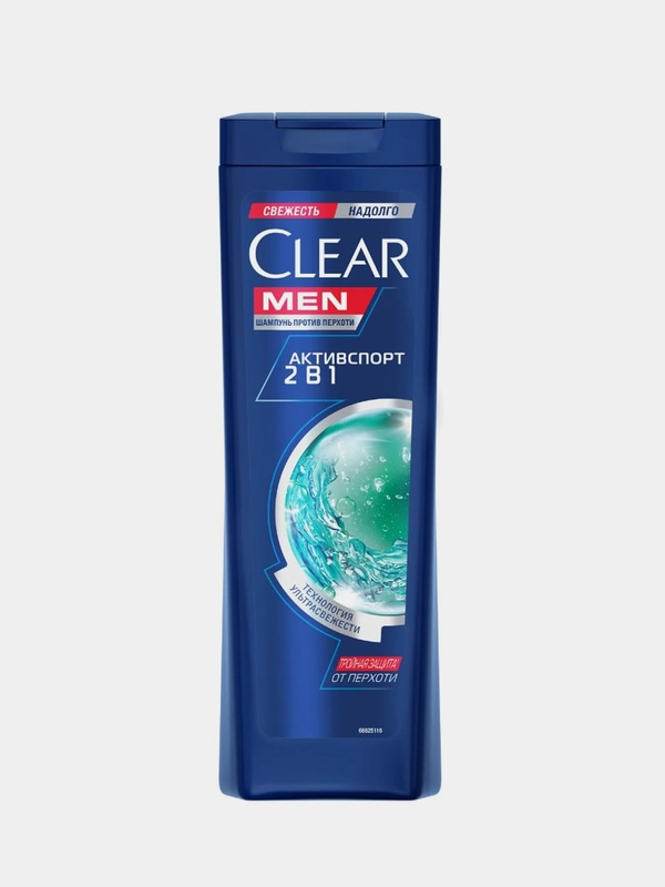 Шампунь и бальзам против перхоти для мужчин Clear MEN 2в1 Активспорт, 400 мл