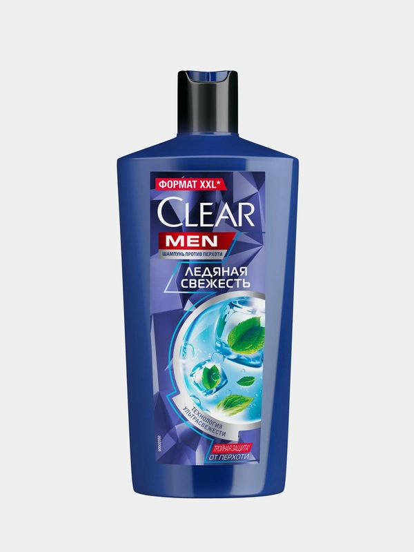 Шампунь мужской Clear MEN "Ледяная Свежесть" с ментолом, 650 мл
