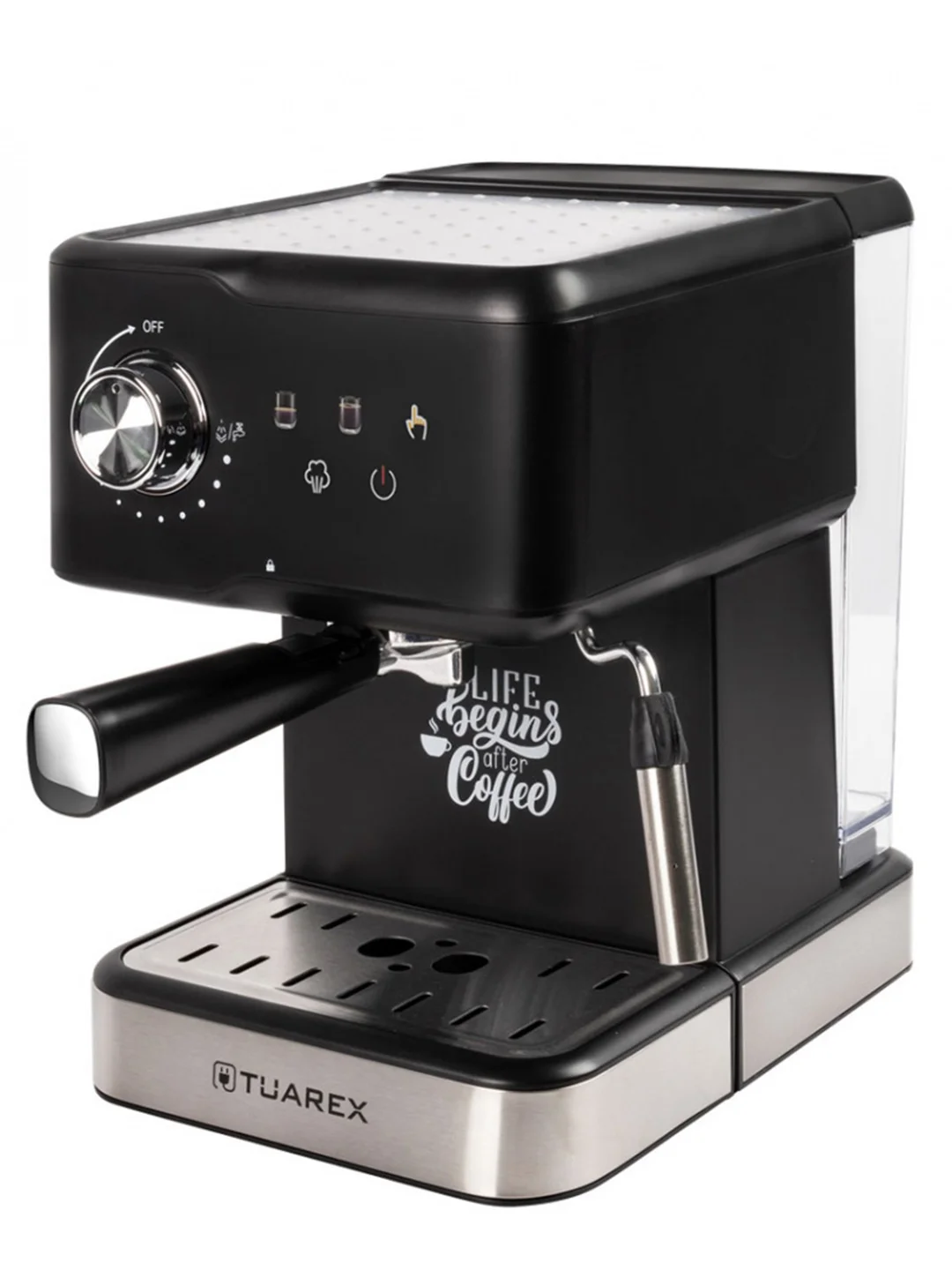 Черный кофеварка рожкового типа TUAREX TK-1250