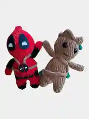 Вязанная игрушка "Marvel" Deadpool, Грут, Дэдпул