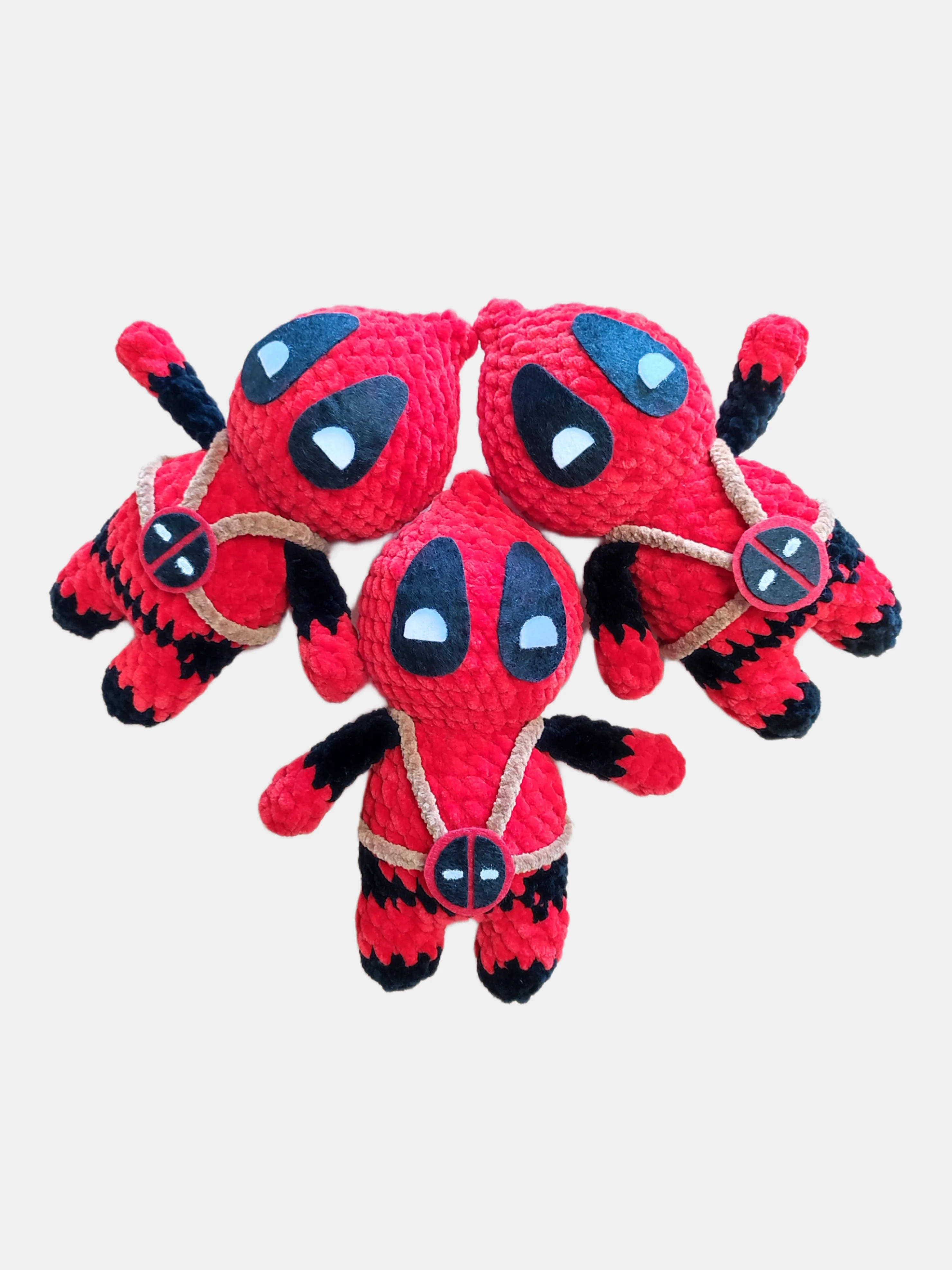 Красный вязанная игрушка "Marvel" Deadpool, Грут, Дэдпул