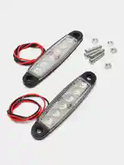 Белый подсветка светодиодная, габаритные огни LED 12-24V , 2шт/уп