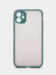 Зеленый чехол на iPhone (айфон) 11/12/X/XS/XR/XS MAX/Mini/13/15 Pro Max/про макс, пластиковый