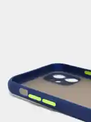 Синий чехол на iPhone (айфон) 11/12/X/XS/XR/XS MAX/Mini/13/15 Pro Max/про макс, пластиковый