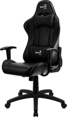 Игровое кресло Aerocool AC100 AIR All black (150кг, перф ПУ, 2 подушки, икс. подлокотники)