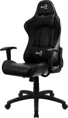 Игровое кресло Aerocool AC100 AIR All black (150кг, перф ПУ, 2 подушки, икс. подлокотники)