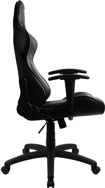 Игровое кресло Aerocool AC100 AIR All black (150кг, перф ПУ, 2 подушки, икс. подлокотники)