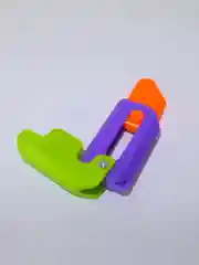 Розовый гравитационный нож 3D, нож антистресс, складной пластиковый игрушечный нож морковка