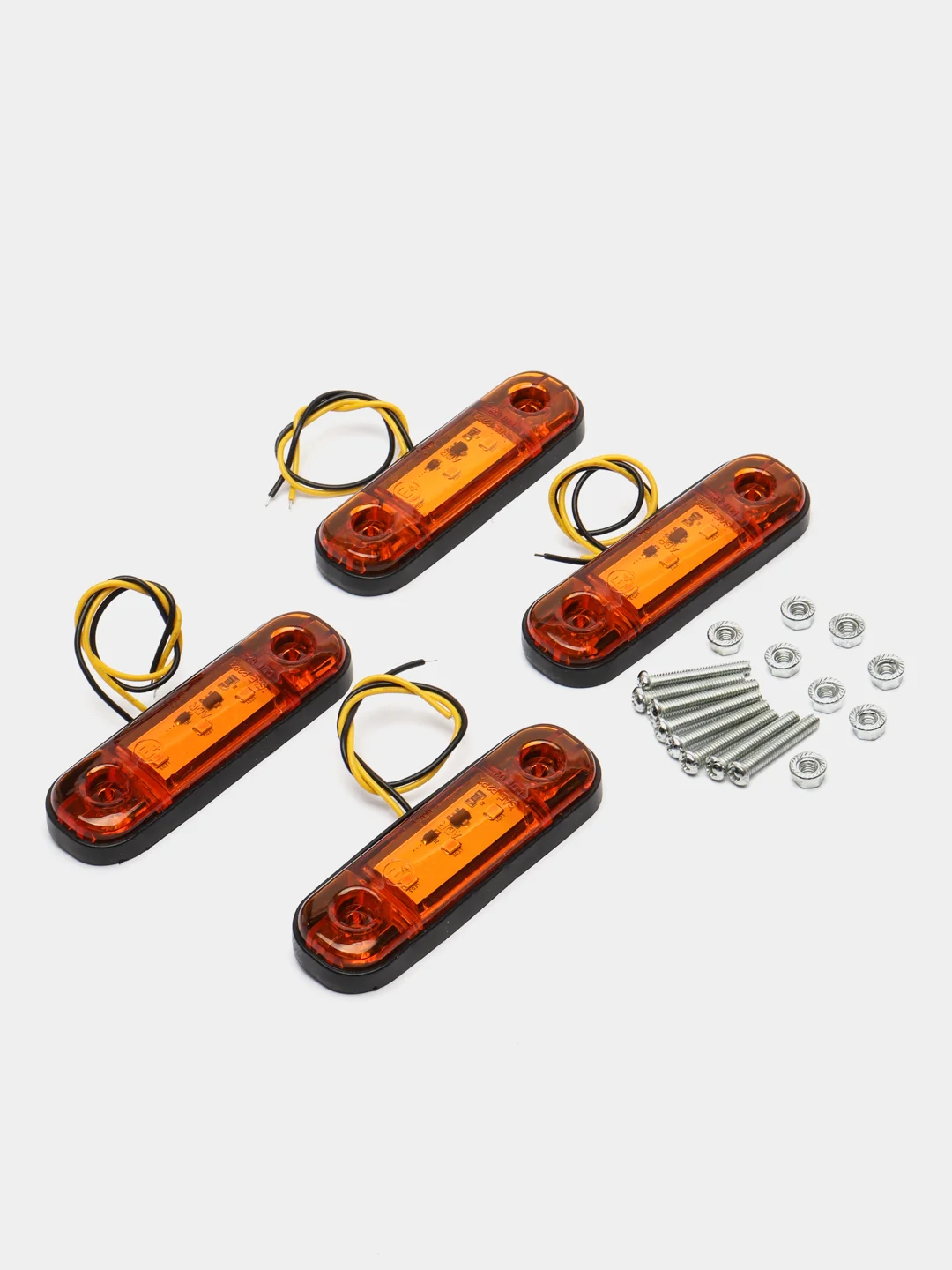 Оранжевый подсветка светодиодная, габаритные огни LED,  12-24В