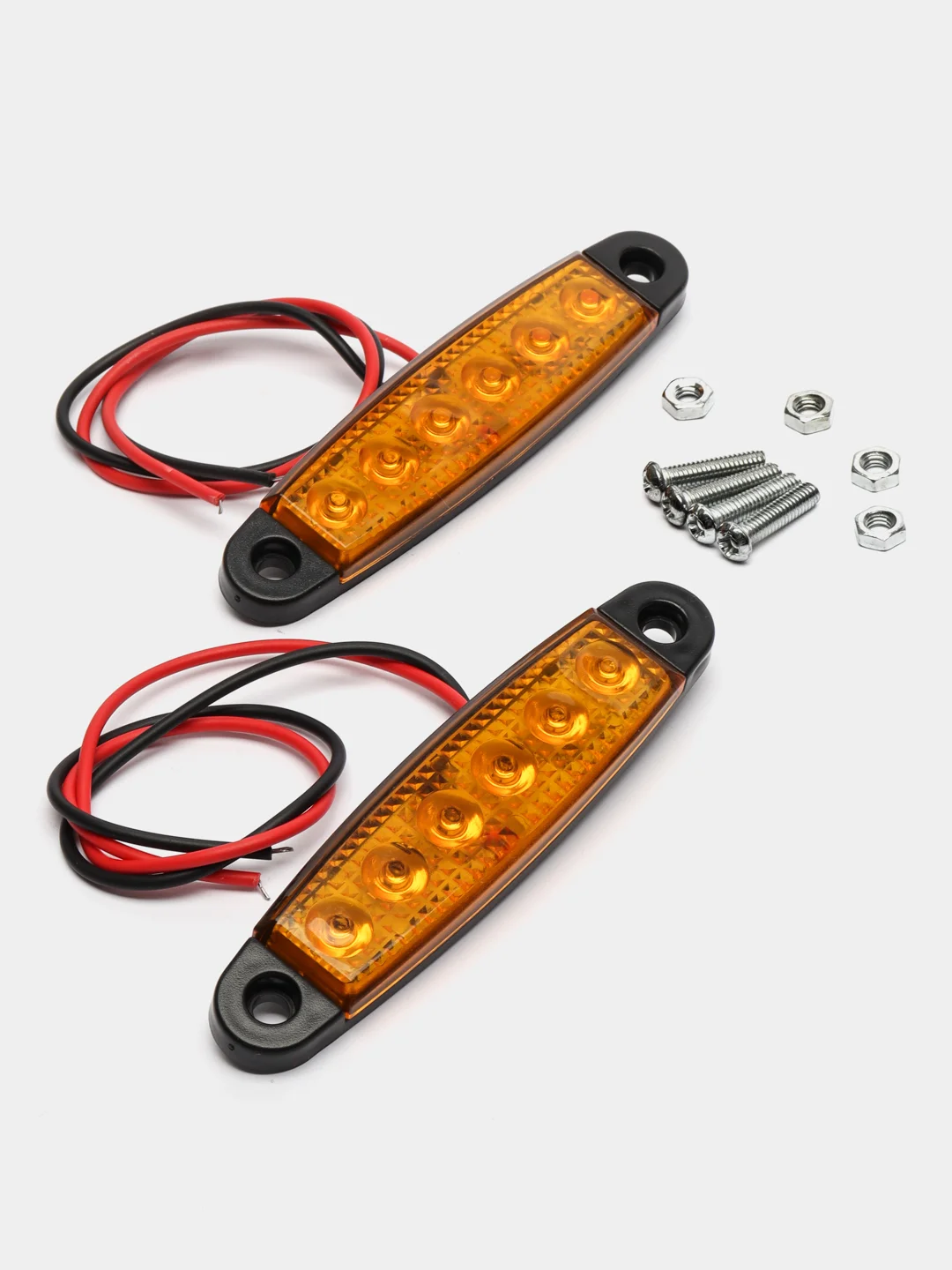 Оранжевый подсветка светодиодная, габаритные огни LED 12-24V , 2шт/уп