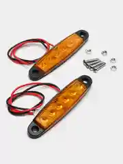 Оранжевый подсветка светодиодная, габаритные огни LED 12-24V , 2шт/уп