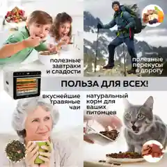 Электрическая сушилка для овощей и фруктов GFGRIL GFD-010, дегидратор