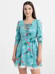 Бирюзовый платье женское, летнее